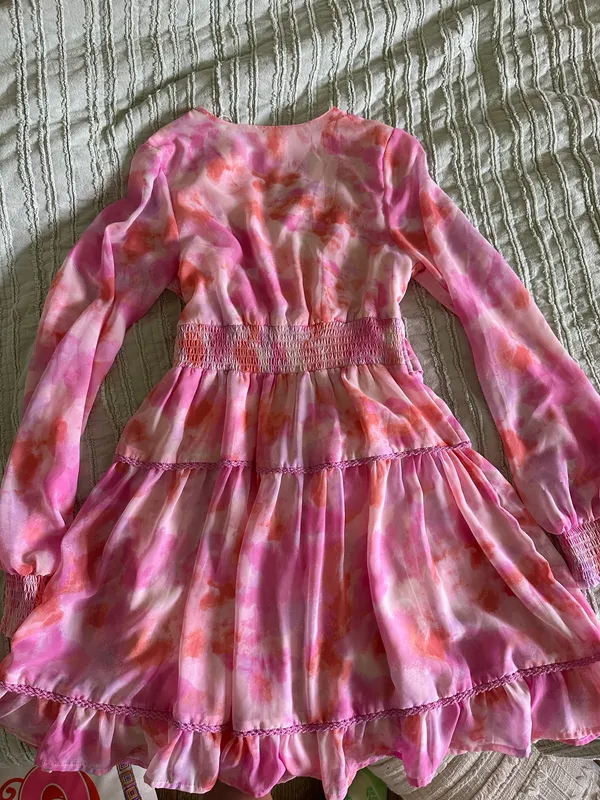 Long Sleeve Dress Pink Size XS - Image 5