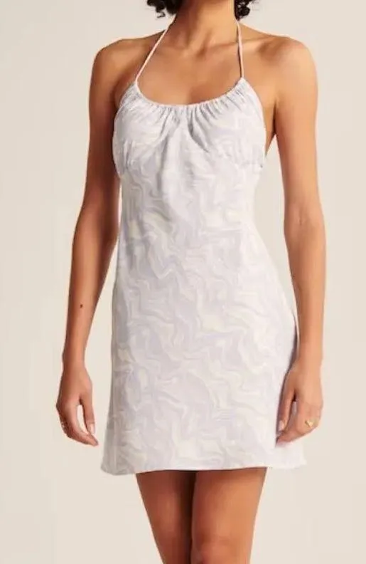 Abercrombie Halter Ruched Mini Dress - Image 4