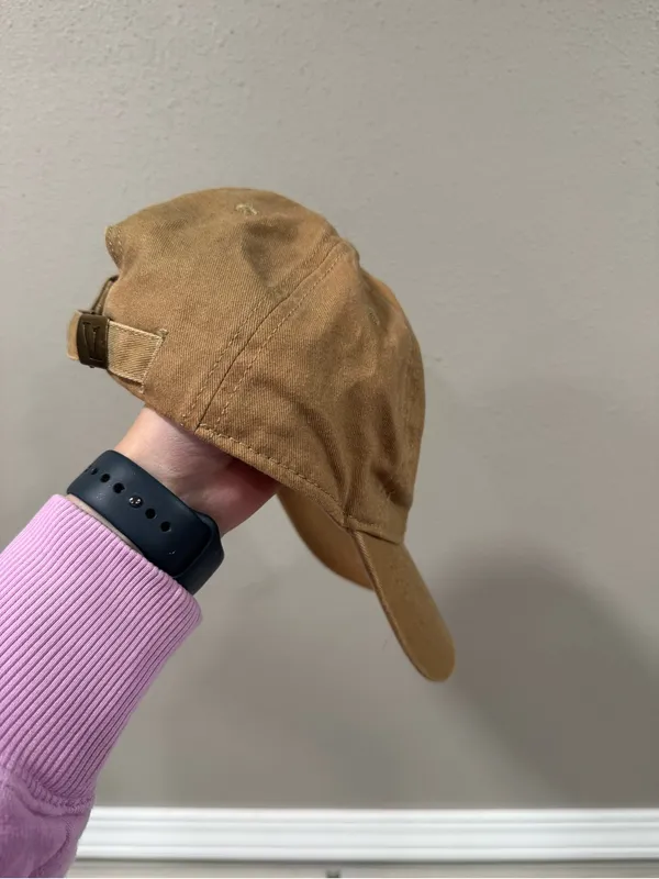 Vuori Tan Cotton Baseball Cap with White Logo - Image 2