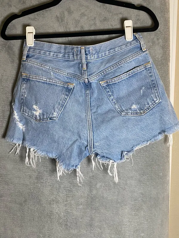Agolde‎ 24 Parker long shorts Distressed Jean Shorts - Image 7