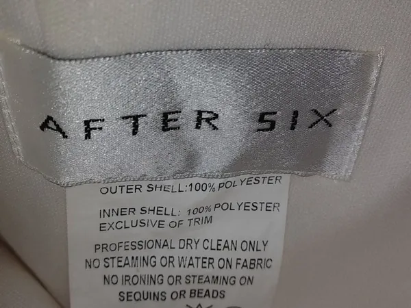 After Six 16 Eggshell Halter Formal Dress Plus - Image 3