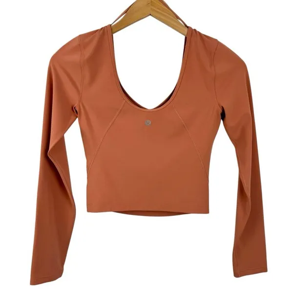 Lululemon Align Long Sleeve Shirt Womens Size 2 Pink Savannah Athletic Yoga Run - Image 9
