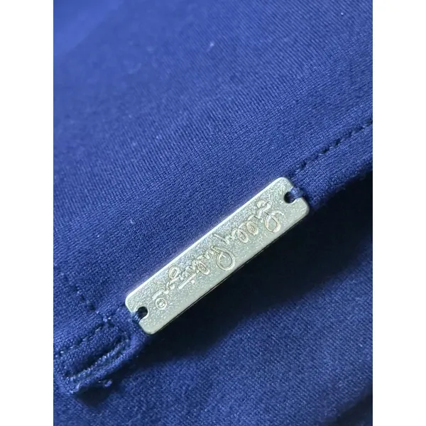 Lily Pulitzer Mid-Rise Skinny‎ Pull On Ankle Pants Women's Medium Navy Blue - Image 6