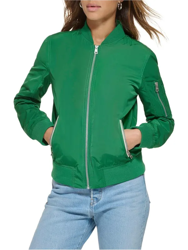 Levi’s Melanie Lightweight Bomber Flight Jacket Green Small Streetwear Blokecore - Image 2