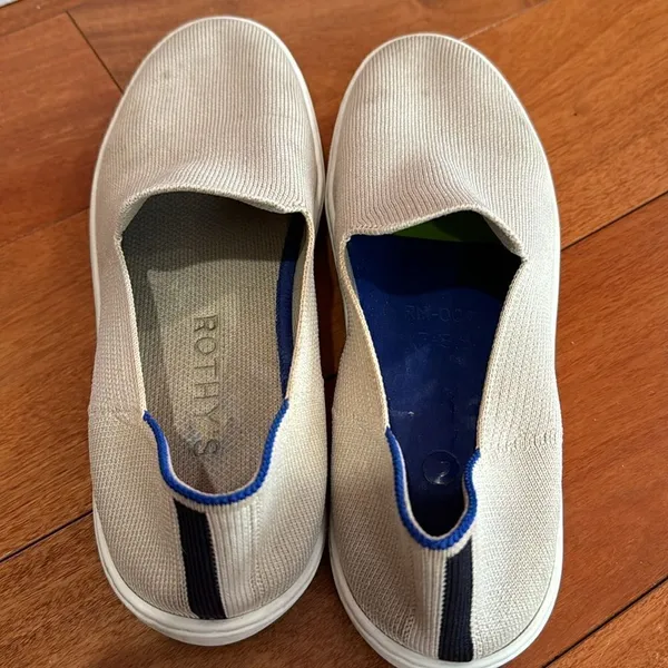 Rothy's‎ The Sneaker Womens Sand Shell Slip On Knit Flat Shoes 7.5 - Image 4