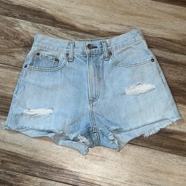 Rag and bone blue denim shorts - Image 2