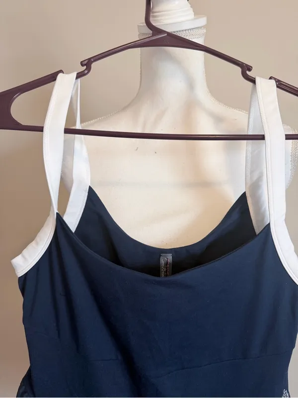 Free People Movement Swing of Things Color block Tennis Dress size large NWOT - Image 8