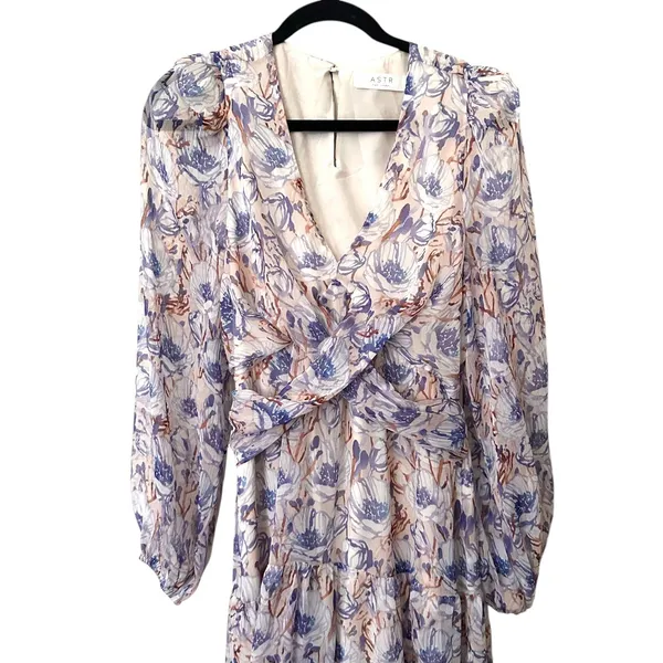 ASTR THE LABEL‎ Sedona Chiffon Floral Maxi Dress Medium - Image 4