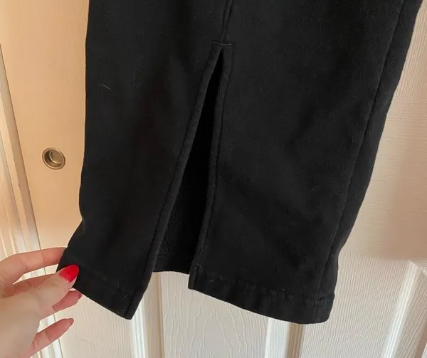 Soft A&F collection large long black wide leg sweatpants - Image 6