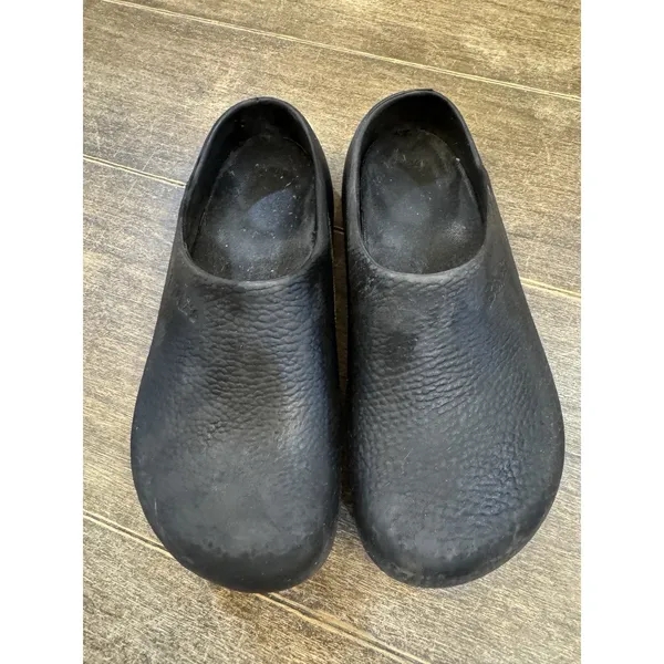 Birkenstock Black‎ Rubber Waterproof Men's Clog Mules Shoes 40 MENs 7 womens 9 - Image 2