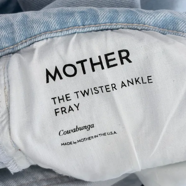 Mother The Twister Ankle Fray Wide Leg Jeans - Image 7