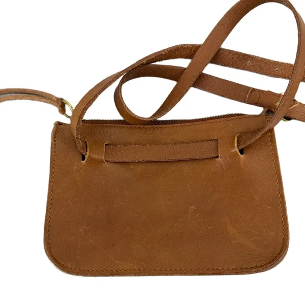 Madewell Bag Womens OS Brown Leather Simple Crossbody Pouch - Image 4