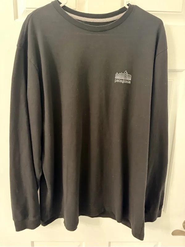 Patagonia Black Men’s Long-Sleeve Crewneck Shirt - Image 6