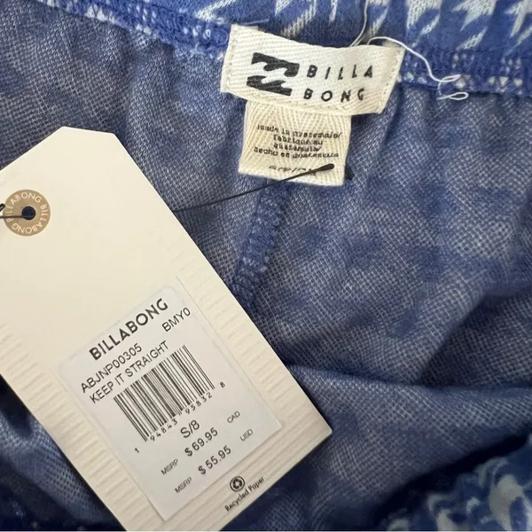 NWT Billabong Keep It Straight Straight Leg Pants Size S - Image 2