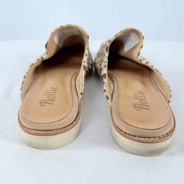 Rollie Derby Mule in Camel Leopard Size 8‎ or 39 Brown - Image 7