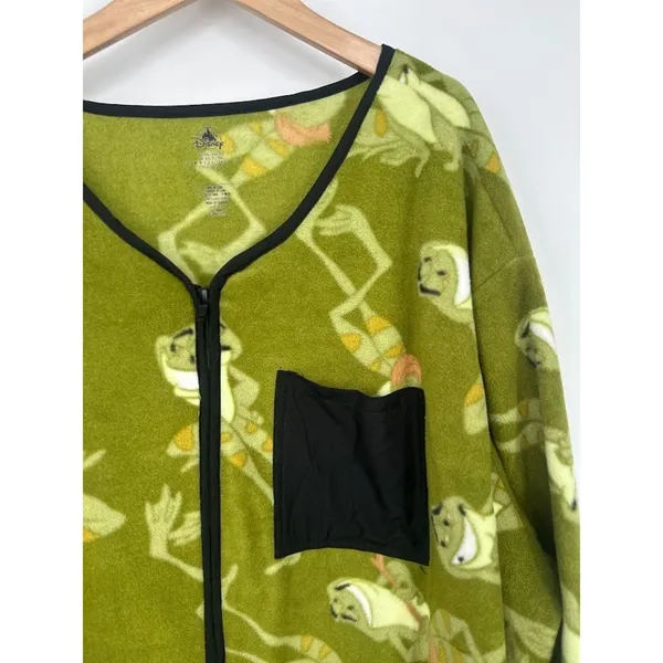 Disney Princess & The Frog Fleece Zip Cardigan Jacket Pocket Adult Size‎ XXL - Image 2