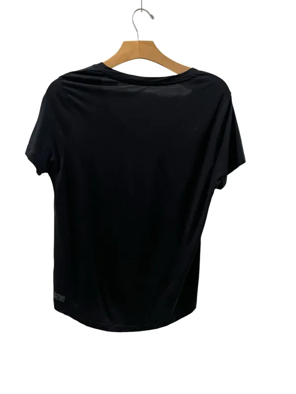 Smartwool Active Ultralight Black V-Neck Short Sleeve Tee Top Women’s Large - Image 10