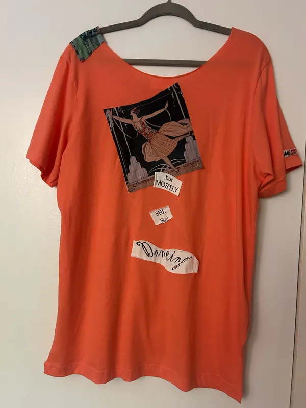 Short sleeve graphic tee Orange Size L - Image 8