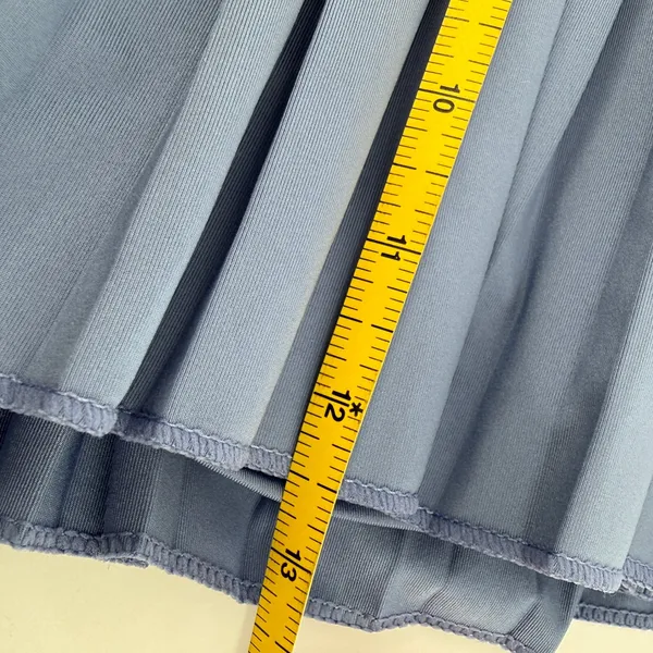 Gold Hinge Pleated Tennis Skirt Skort Periwinkle Blue Women M Pickleball Preppy - Image 9
