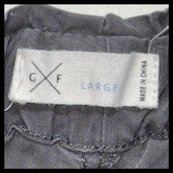 G‎ X F Shorts Womens Large Gray Elastic Waist Casual Summer Lounge - Image 2