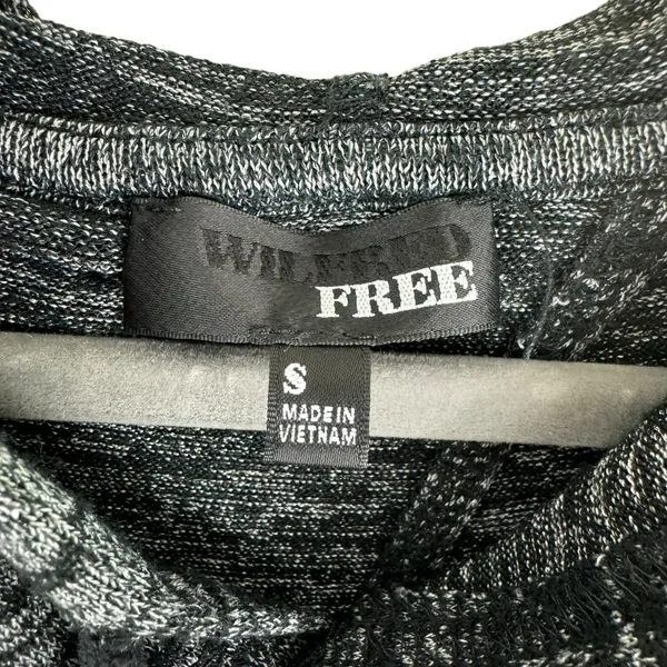 Wilfred Free Aritzia Black Hooded Lightweight Open Back Oversized Knit Top‎ S - Image 5