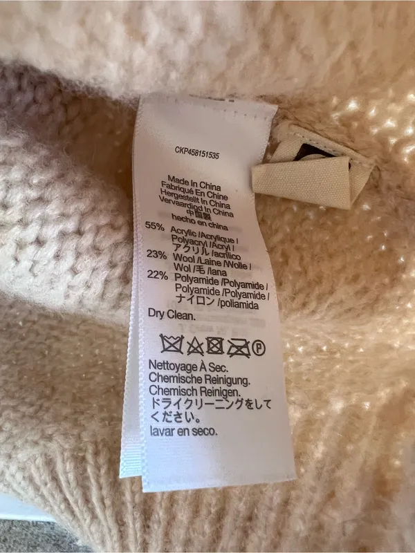 Madewell Women's Somervell Fair Isle Turtleneck Sweater Chunky‎ Knit Cropped - Image 7