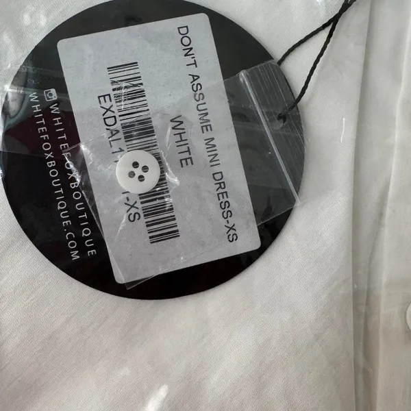 Whitefox boutique Don't Assume Mini Dress White xs - Image 4