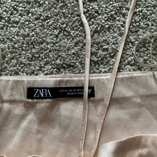 Zara Satin Beige Top - Image 3