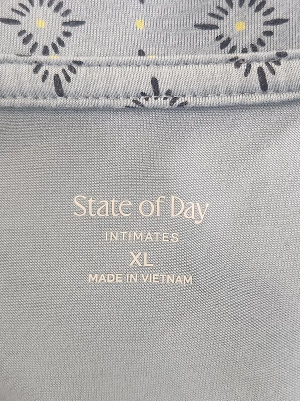 State of Day Blue Print Pajama Set Size XL - Image 11