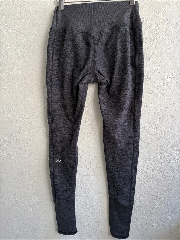 Alo High-Waist Heathered Gray Leggings - Image 2