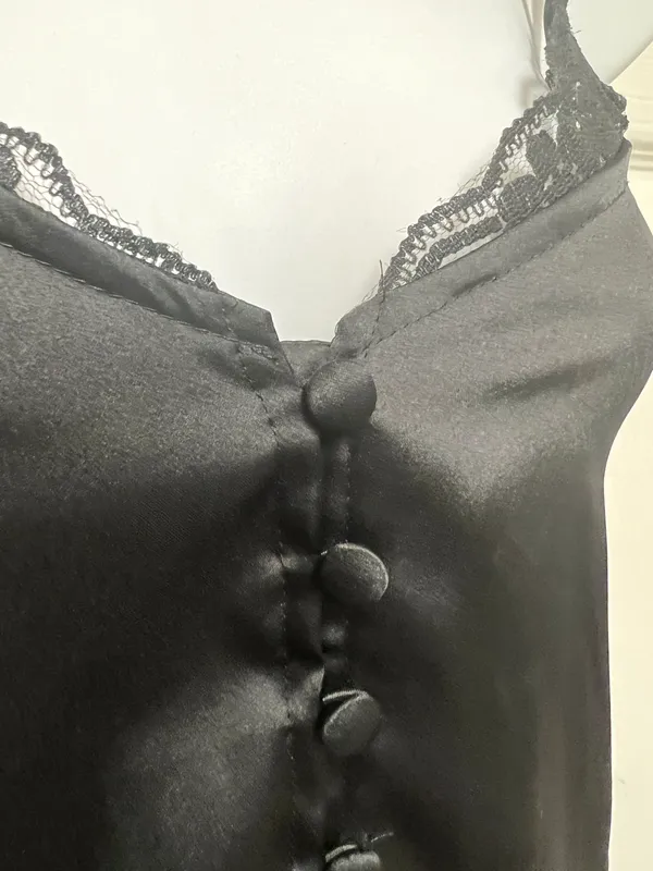 ASOS DESIGN Black Lace Satin Cami Top - Image 6