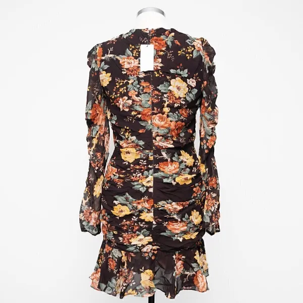 Veronica Beard. Hedera Silk Floral‎ Mini Dress. - Image 11