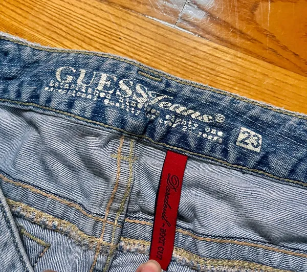 Vintage Lowrise Daredevil Bootcut Jeans Distressed Y2K - Image 3
