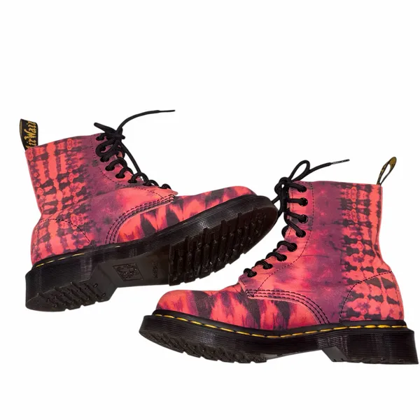 Dr. Marten’s 1460 Pascal Tie Dye Leather Lace Up Combat Boots 6 - Image 9