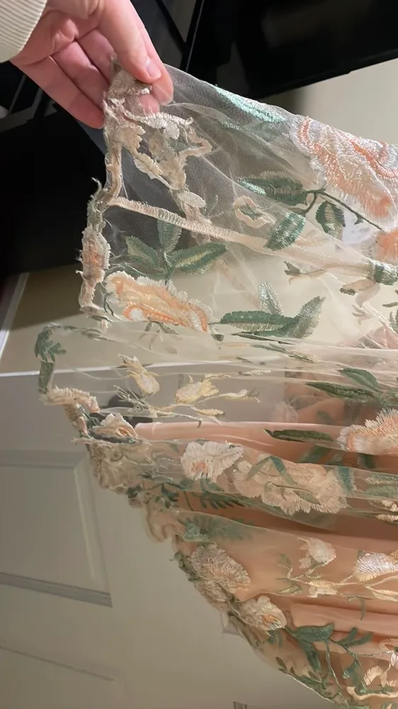 Lulus Budding Blossoms Blush Pink Floral Embroidered A-Line Maxi Dress - Image 5