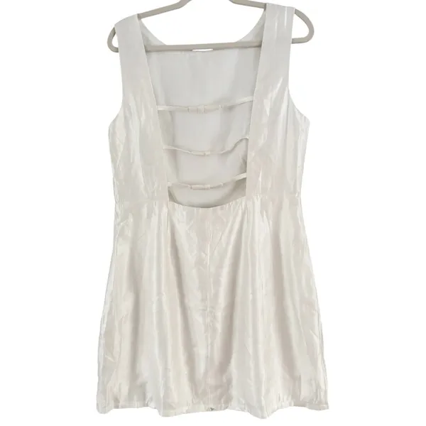 NWD Lulus Sophisticated Selection White Sleeveless Backless Mini Dress Size XL - Image 5