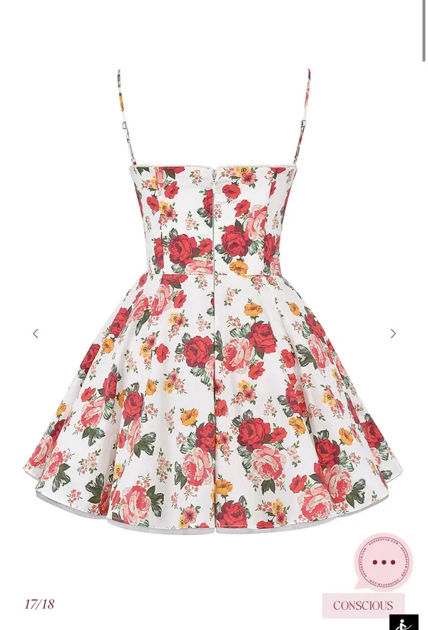 House of CB Minimoiselle Italian Rose Print Tulle - Image 2