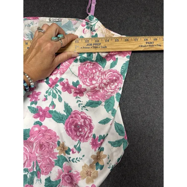 Free People top floral Cami asymmetrical spring‎ summer boho crop Small - Image 6