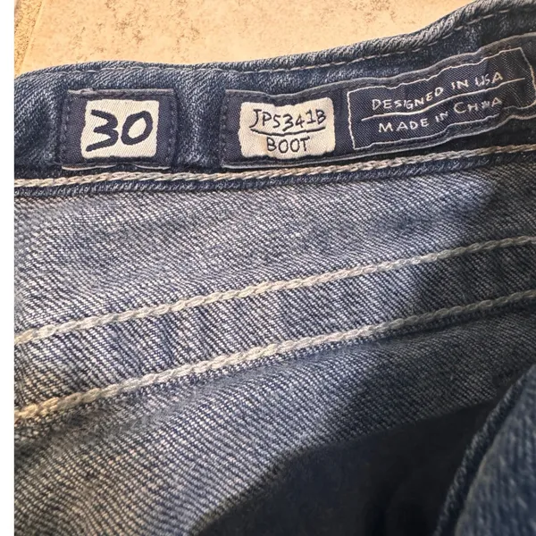 Miss Me JP5341B Bootcut Jeans Medium‎ Wash Embroidered Rhinestone Womens 30 - Image 4