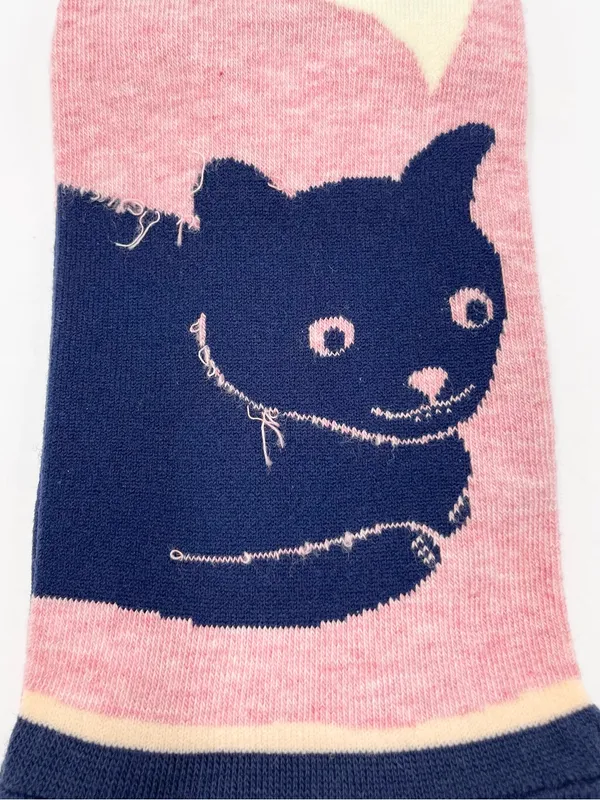 Blue Q Women's Novelty Ankle Socks "I Do As I Please" Cat Print Cattitude Cotton - Image 5