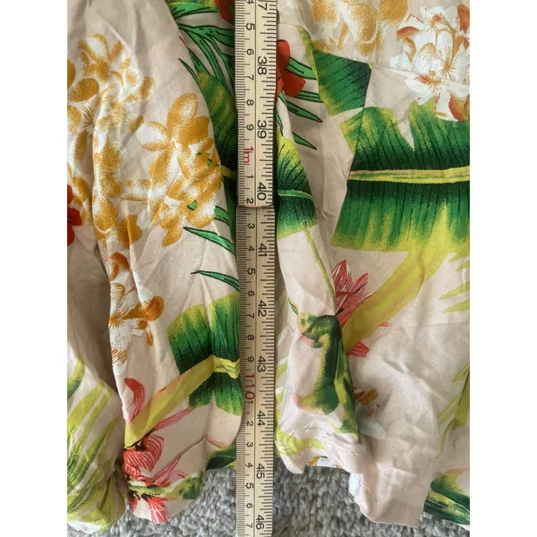 Label of Love Tropical Print A-Line Tassel Maxi Dress Sz Med - Image 12