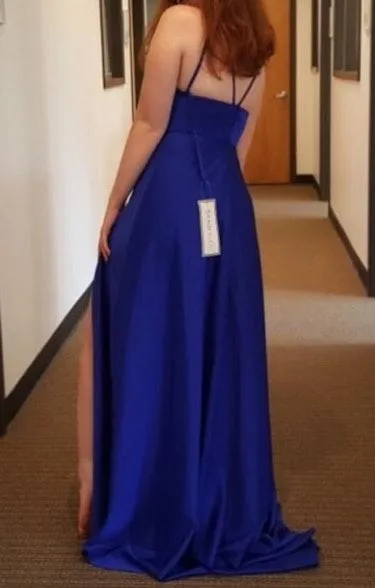 Samila Boutique Prom Dress Bridesmaid Evening Gown Blue Size 4 - Image 8