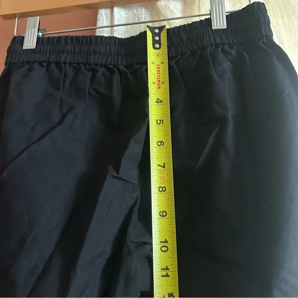 J. Crew Tall Linen-cotton‎ Blend Drawstring Pants Black Pull On NWT Size 0T - Image 7