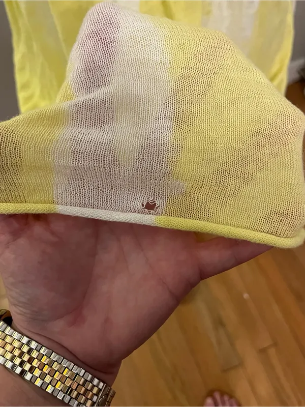 Moth by Anthropologie Yellow & White Spaghetti Strap Sundress Size L - Image 7