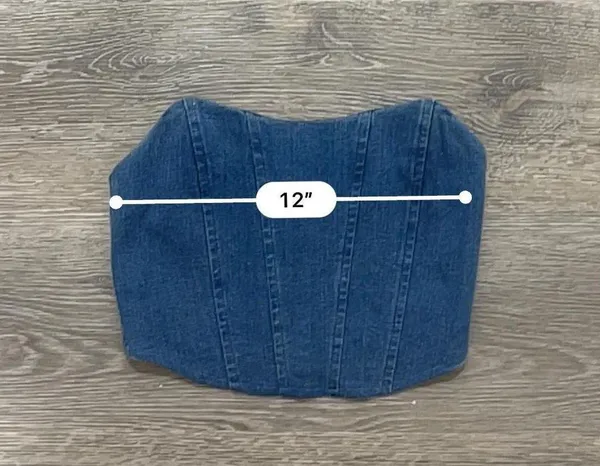 Vintage Y2K Denim Corset Top - Image 6