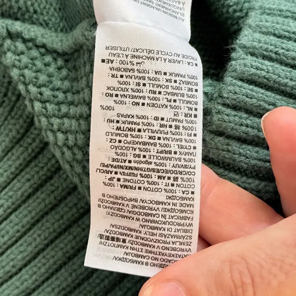 Gap Cable Knit Pullover Sweater Women XS Bistro Green - Image 8