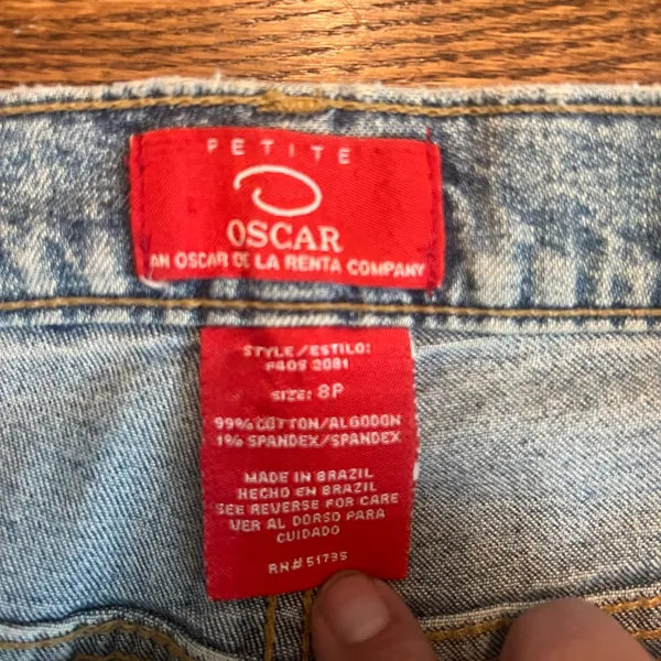 Oscar de la Renta Vintage Low Rise Bootcut Jeans 8P - Image 3