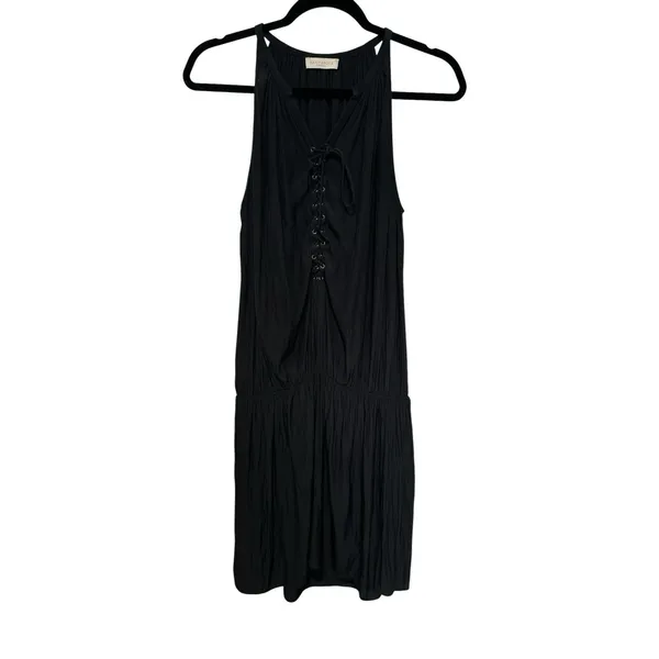 Alexandra Mini Dress by Ramy Brook lace-up elasticized waist Size S lightweight - Image 2