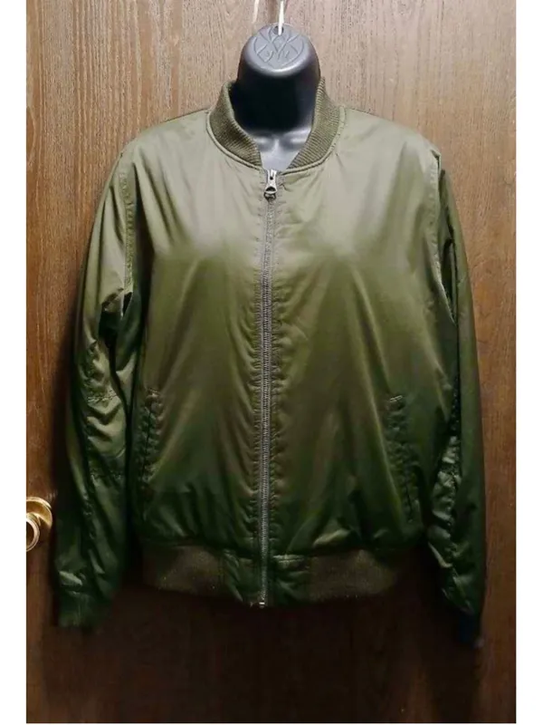 Men's American Eagle Outfitters Green Bomber Jacket M - Image 9