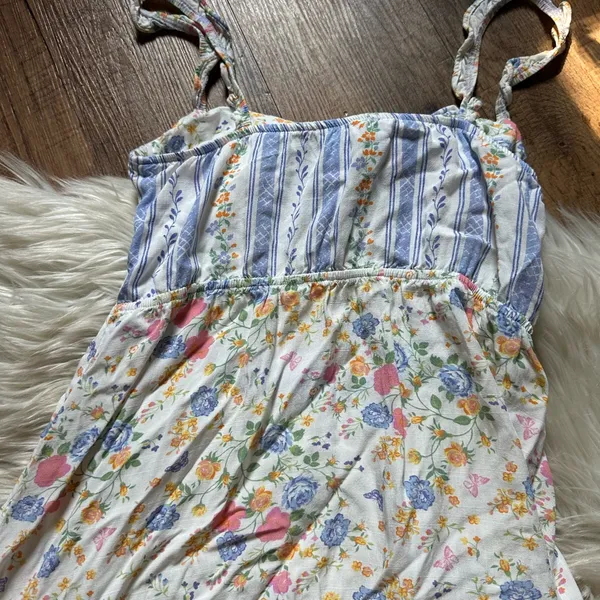 ANTHROPOLOGIE Maaji Backyard Spell Cutout Floral Reversible Mini Dress - Image 4